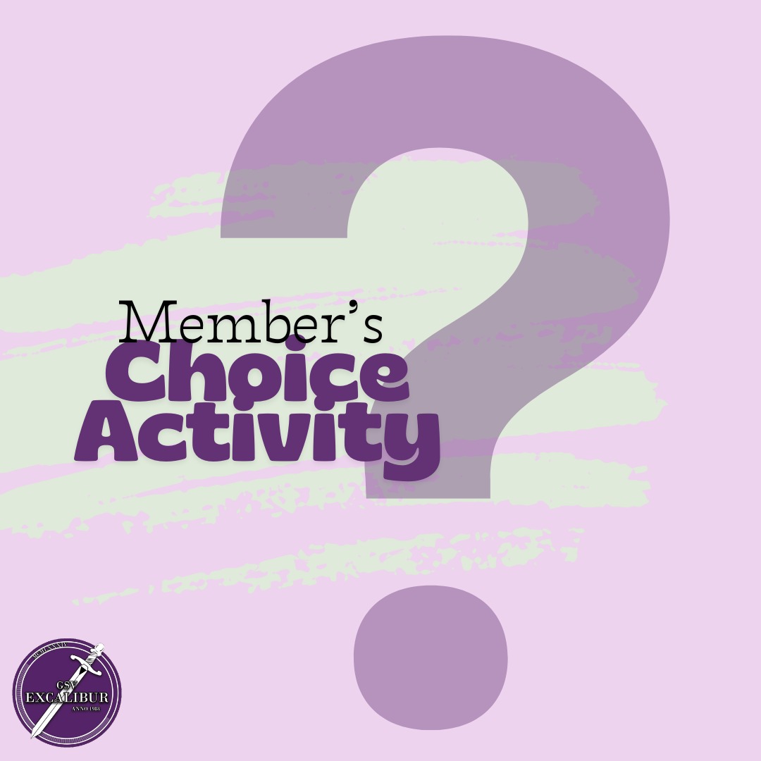 Member Choice Activity - Ledenkeuze activiteit